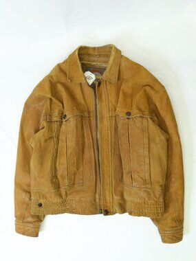 Men's Adventure Bound Suede Leather Jacket Size Large